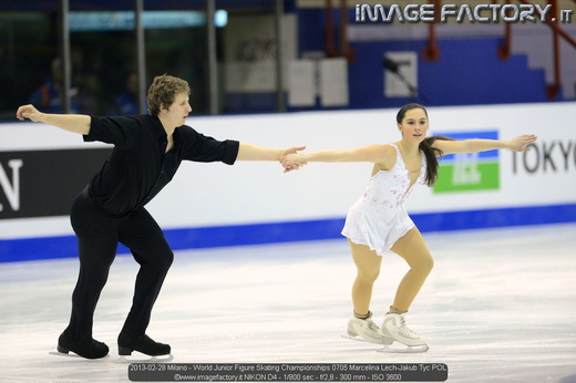 2013-02-28 Milano - World Junior Figure Skating Championships 0705 Marcelina Lech-Jakub Tyc POL